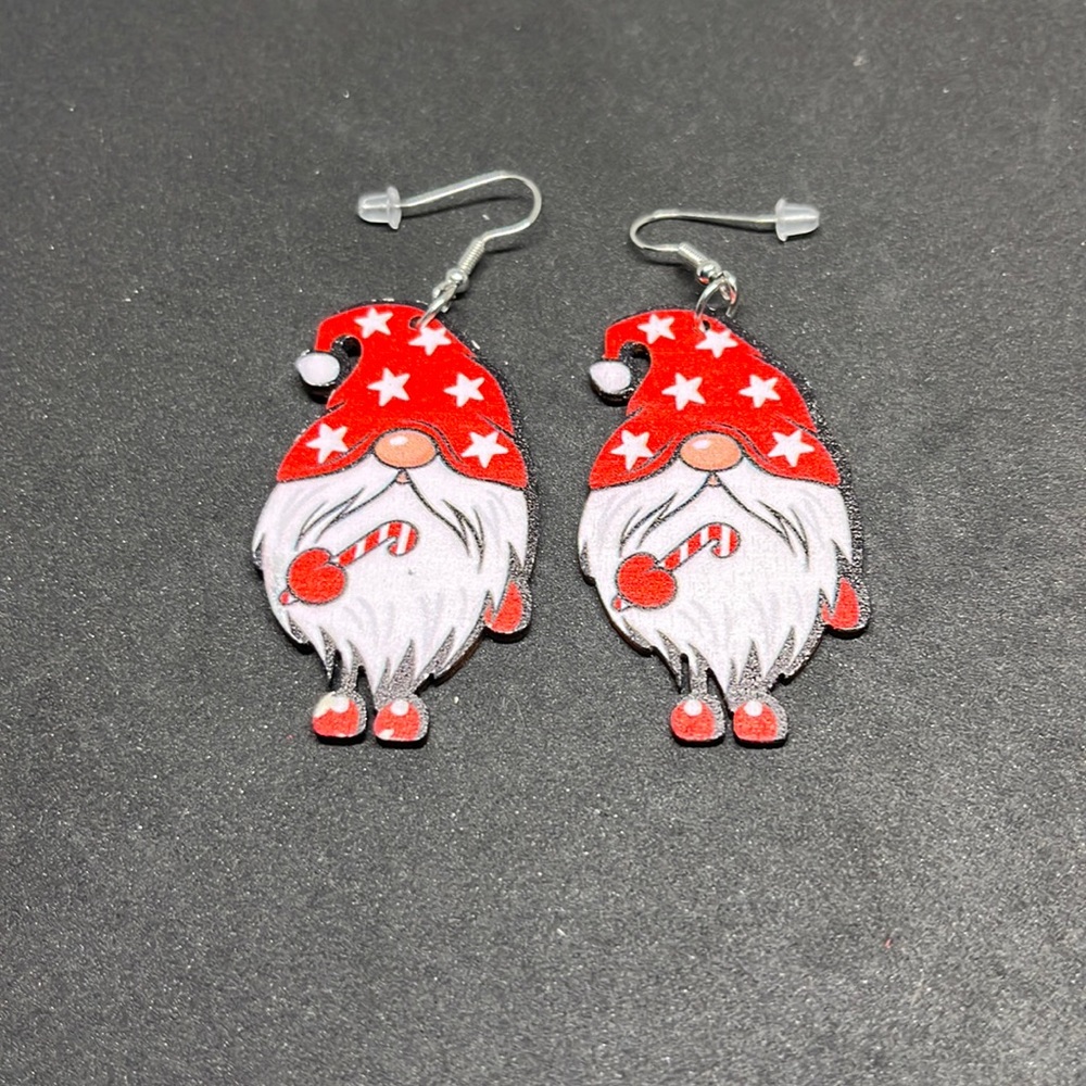 Earrings Christmas gnomes